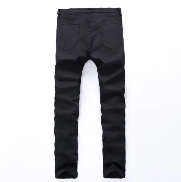 Men's Skinny Ripped Slim Fit Denim Pants