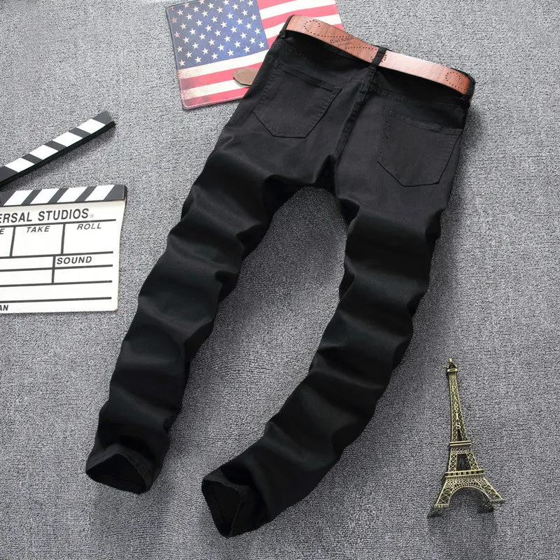 Men's Skinny Ripped Slim Fit Denim Pants