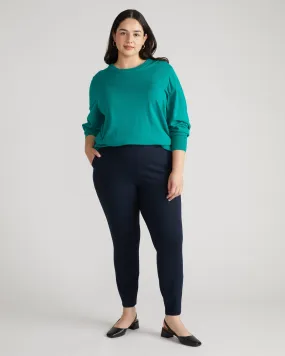 Minimalist Moro Pocket Signature Ponte Pants - Navy