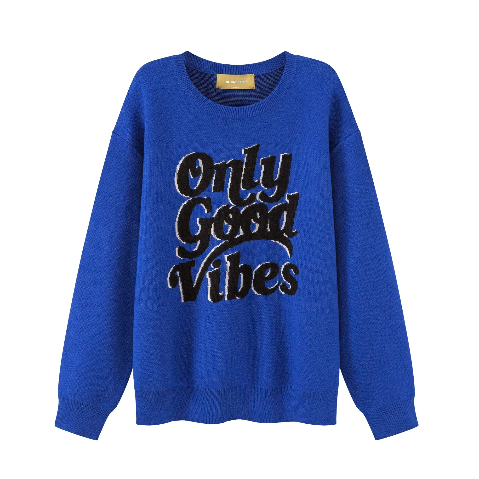 Noe Only Good Vibes Loose Fit Knit Sweater