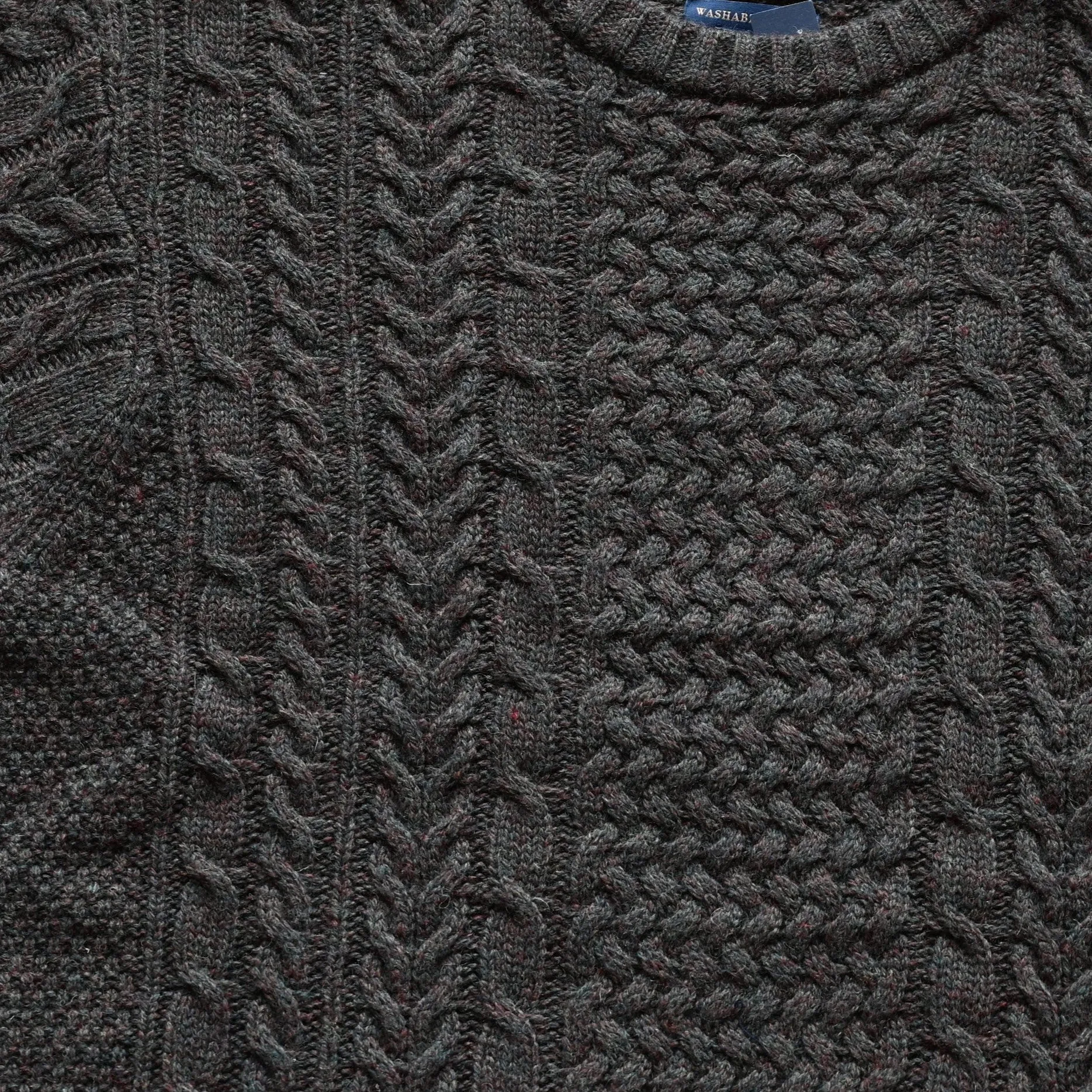 Pendleton Men's Wool Fisherman Sweater in Camo Heather