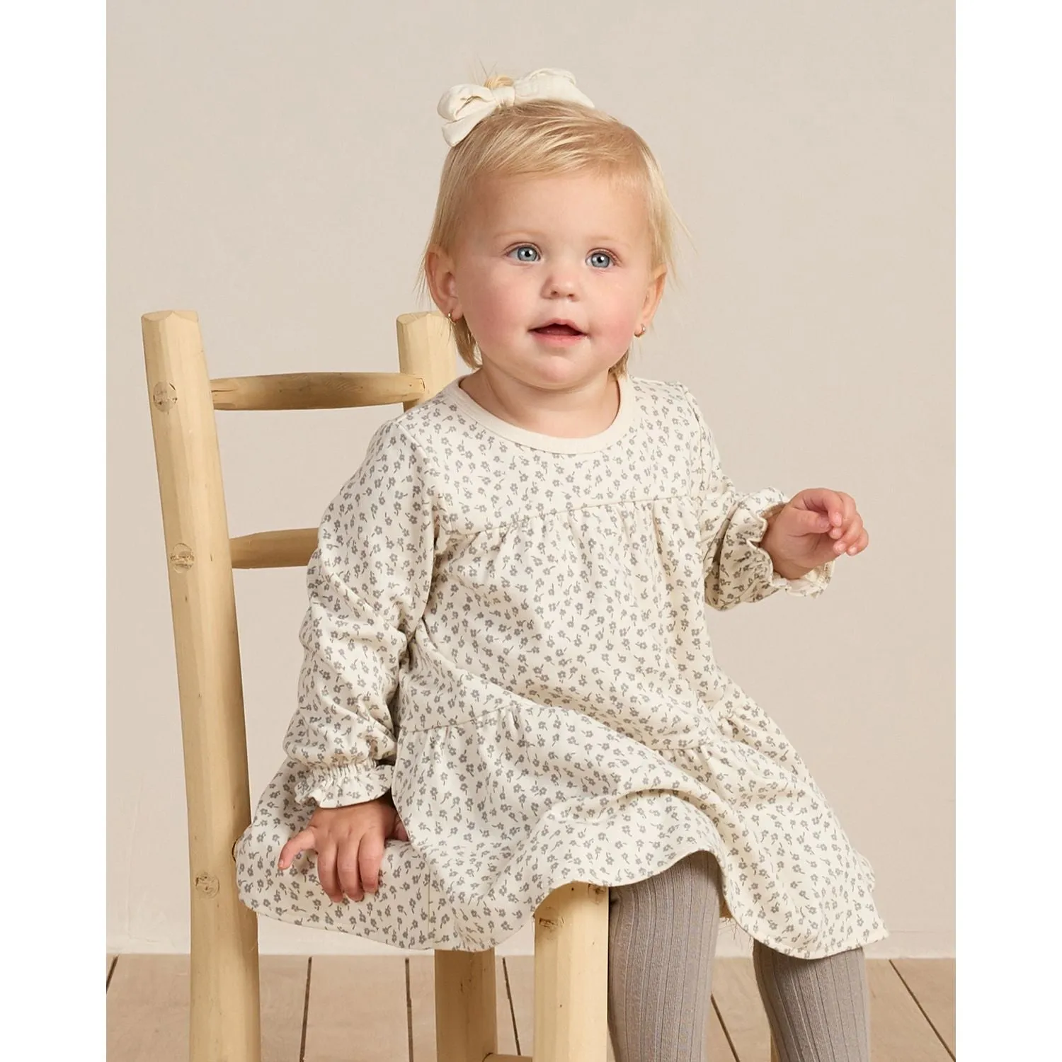 Quincy Mae Tiered Jersey Dress - Scatter