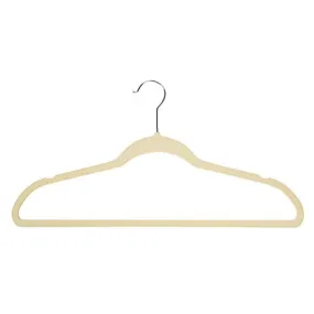 Richards Homewares SOFTGRIP Suit set/35 Set of 35 Flocked Soft Grip Anti Slip, Space Saving Hangers, Ivory