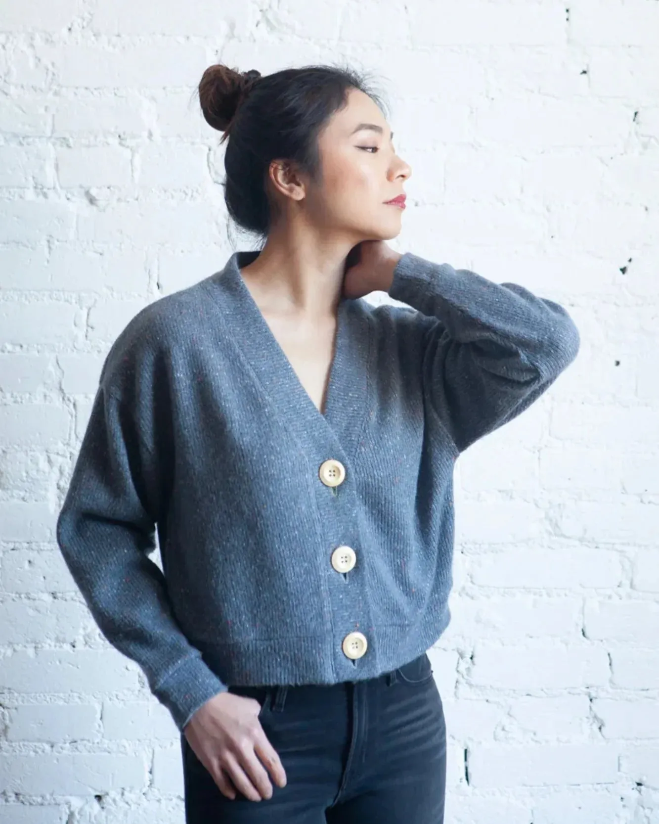 Sewing Kit - Marlo Sweater in Snug Mauve Sweater Knit