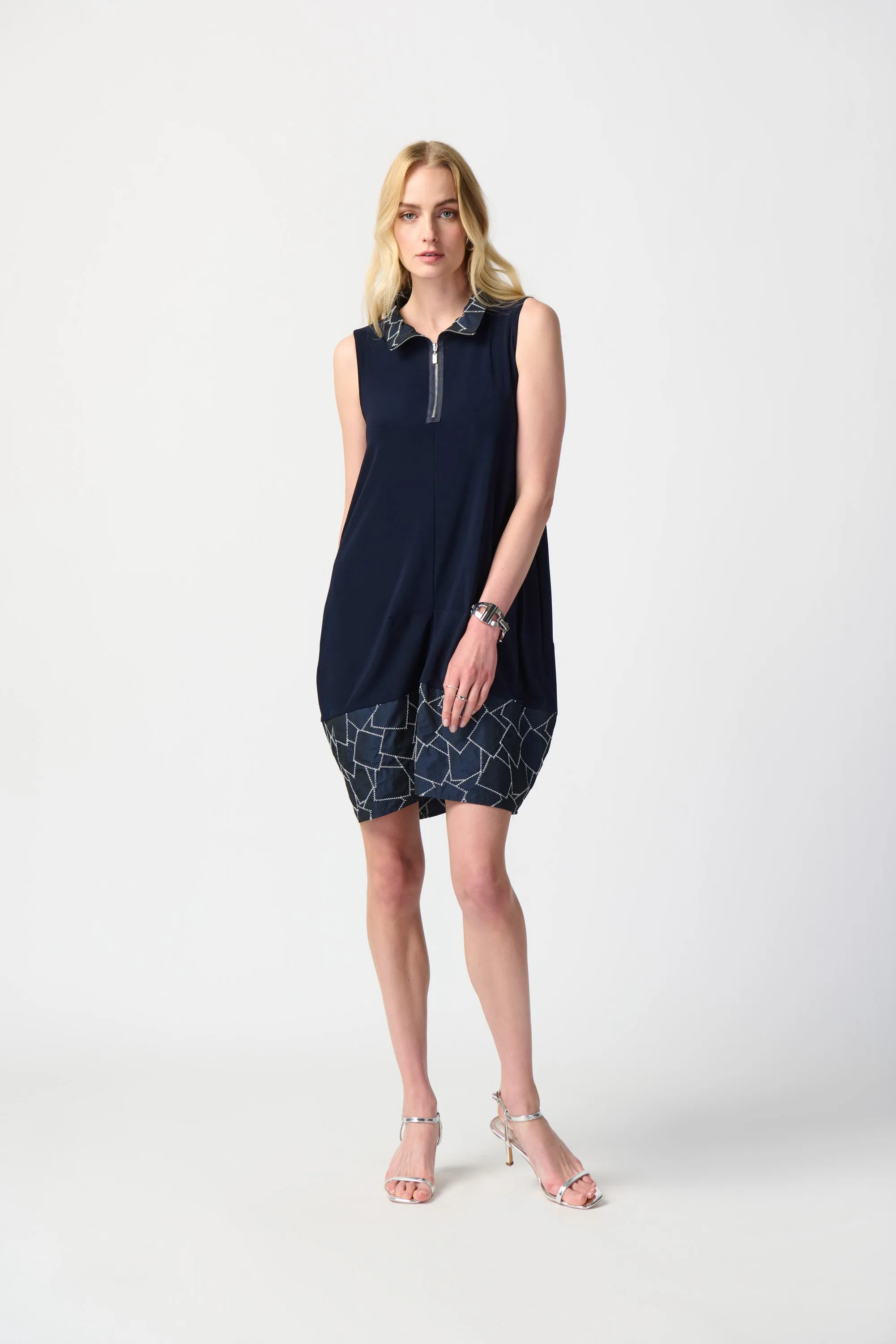 Silky Knit Sleeveless Cocoon Dress