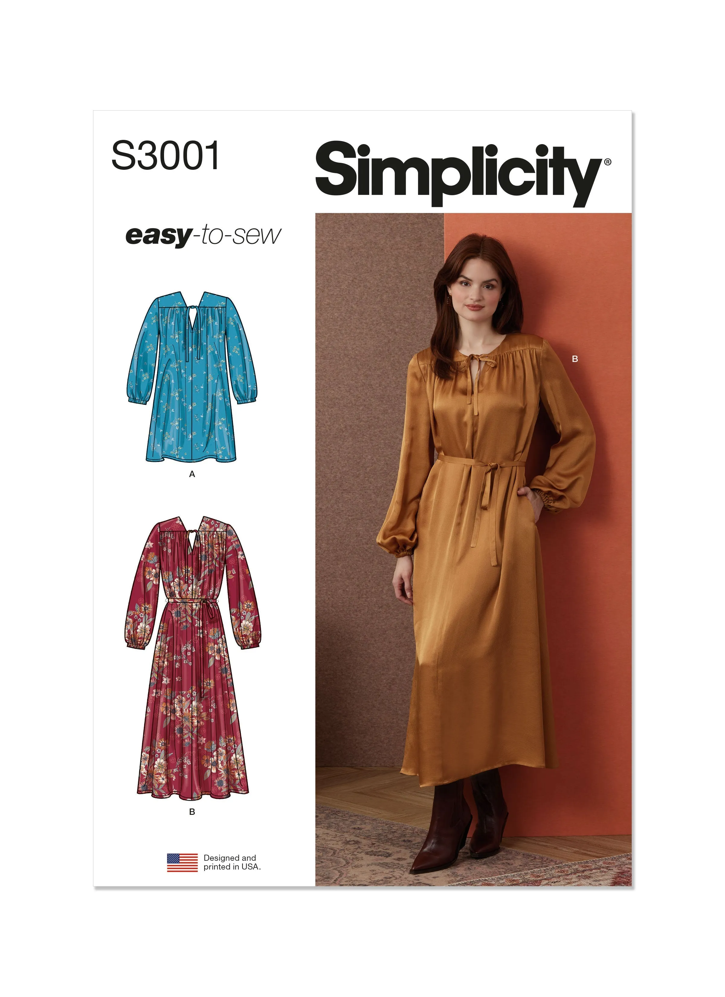 Simplicity Sewing Pattern 3001 Dresses