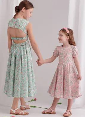 Simplicity sewing pattern 9799 Girls' Dresses