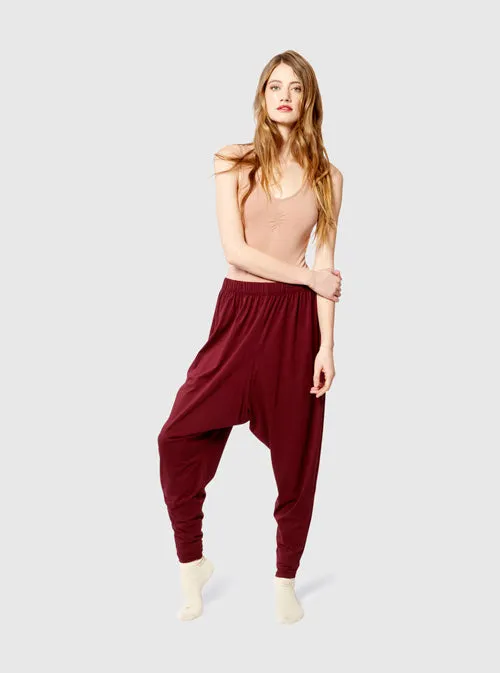 Slouchy Pant Wine by Miakoda