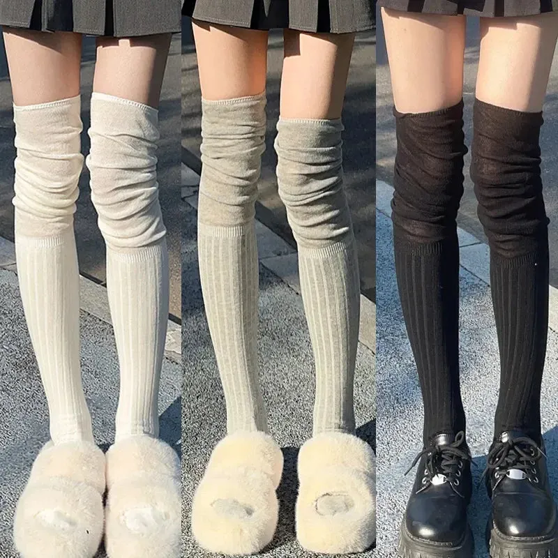 Slouchy Thigh High Socks