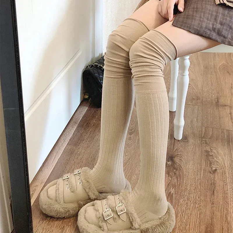 Slouchy Thigh High Socks