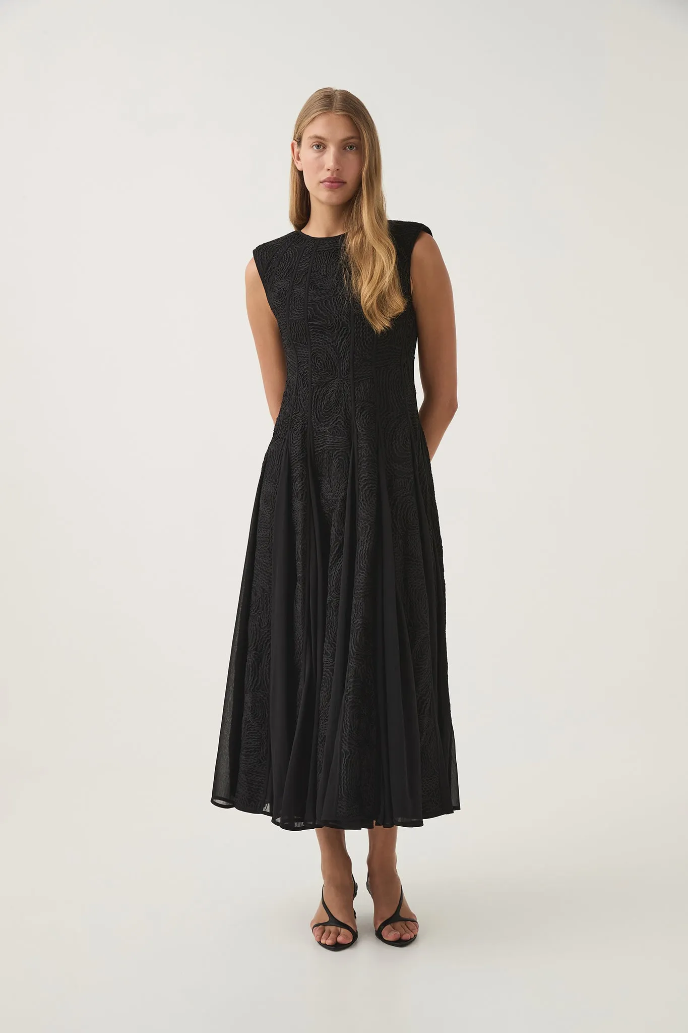 Soleil Lace Midi Dress