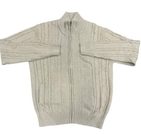 Soul of London Full Zip Sweater | Beige