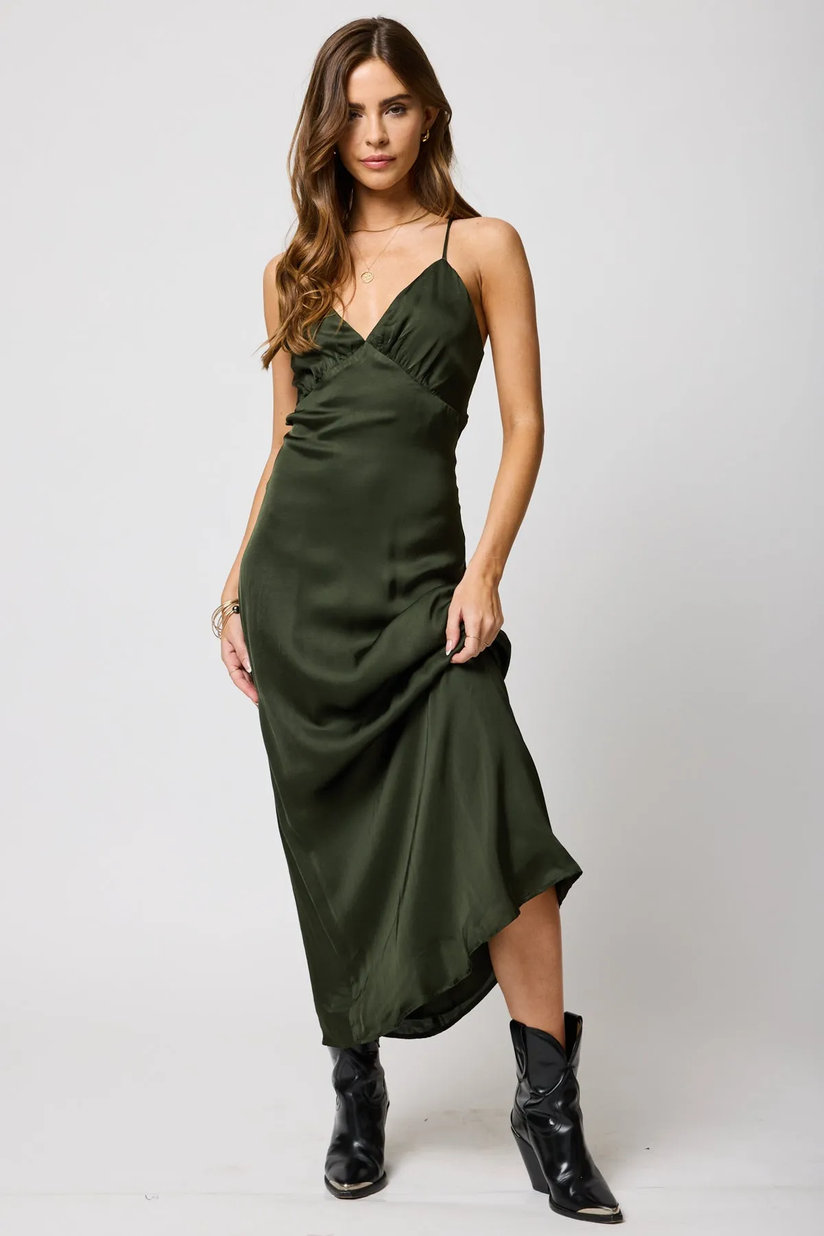 STILLWATER Lucia Silky Maxi Dress