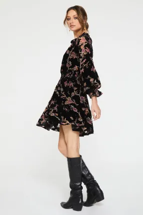 The Anais Dress in Blossoms Burnout by Another Love