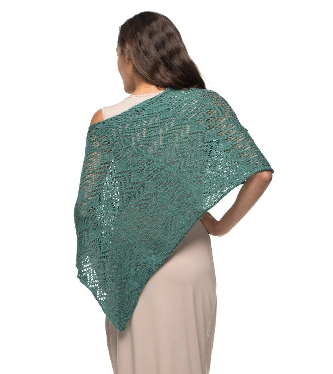 The Knitted Cotton Poncho Motiv