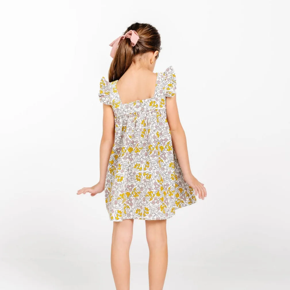 The Stella Dress in Goldenrod