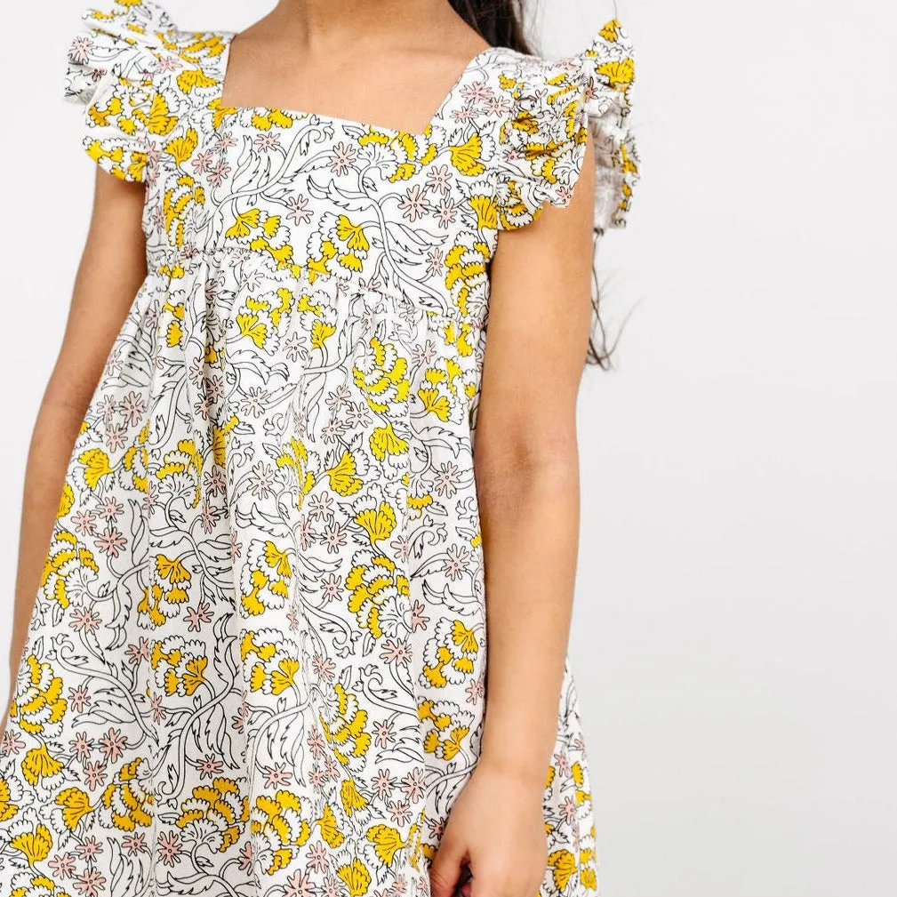 The Stella Dress in Goldenrod