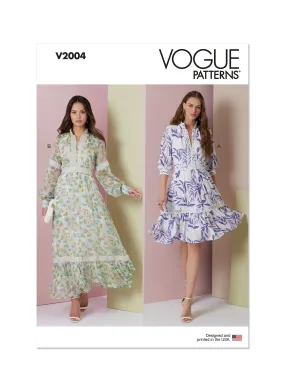 Vogue Pattern V2004 Misses' Dress