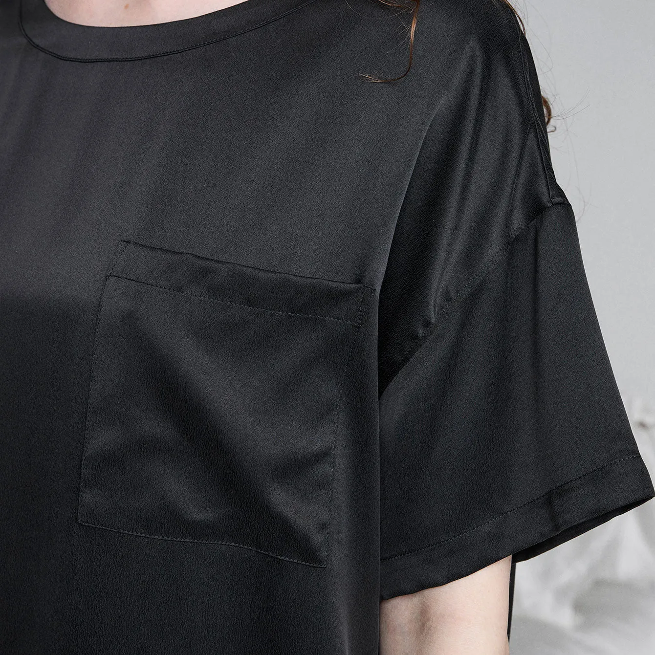 Washable Silk Oversized Sleep Tee