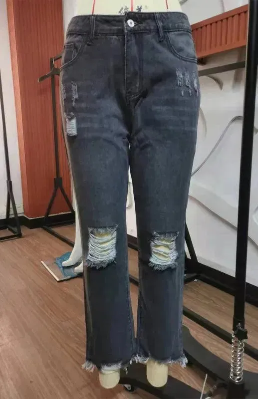 Women Ripped Jeans Pants